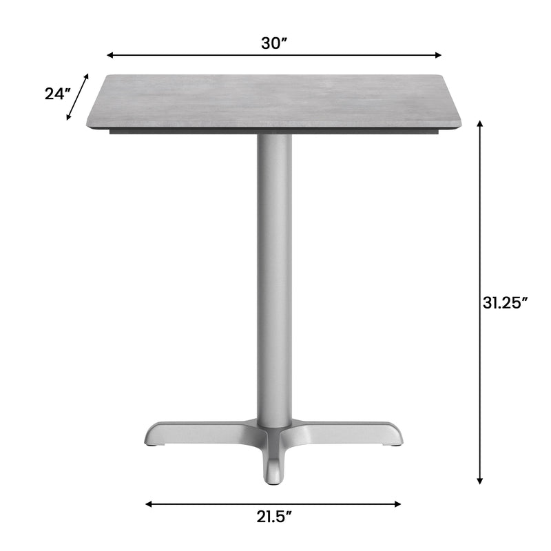 Gray 30x24 Tabletop-X Base