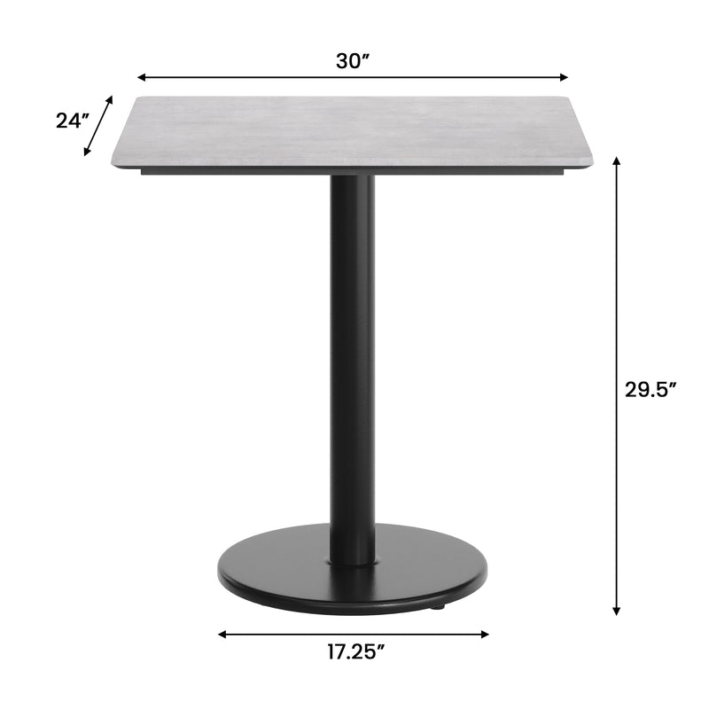 Gray 30x24 Tabletop-RD Base
