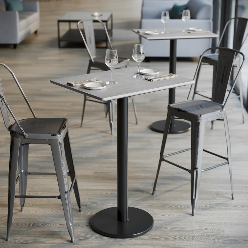 GY 30x24 Table-RD Bar Base