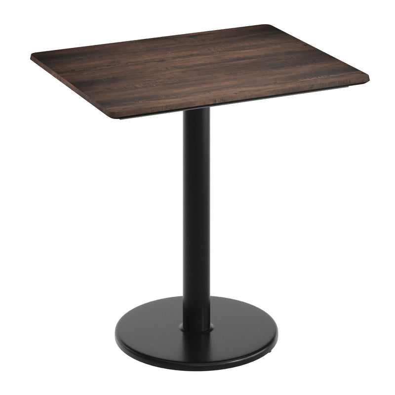 Brown 30x24 Tabletop-RD Base