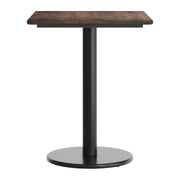 Brown 30x24 Tabletop-RD Base