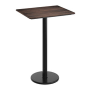 BN 30x24 Table-RD Bar Base