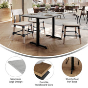 Gray 48x30 Tabletop-T Bases