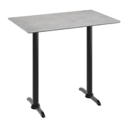 Gray 48x30 Table-Bar T Bases