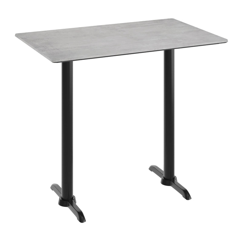 Gray 48x30 Table-Bar T Bases