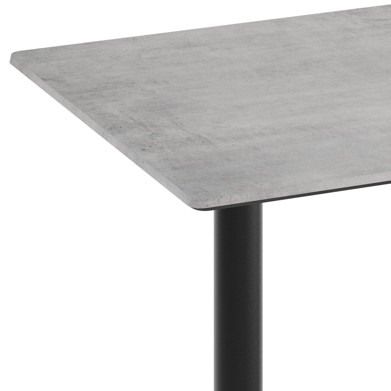 Gray 48x30 Table-Bar T Bases