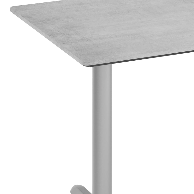 Gray 48x30 Tabletop-T Base