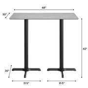 GY 48x30 Tabletop-X Bar Base