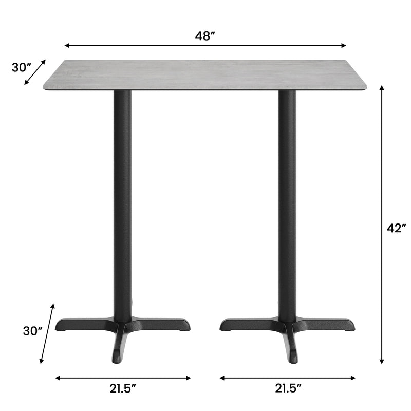 GY 48x30 Tabletop-X Bar Base