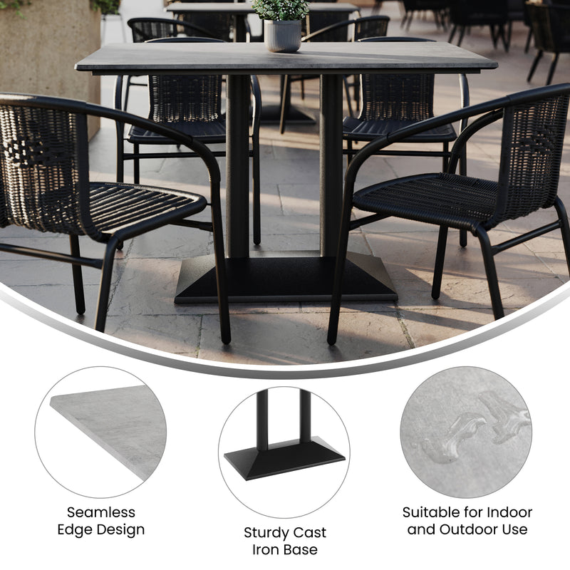 GY 48x30 Tabletop-Black Base