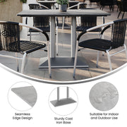 GY 48x30 Tabletop-Silver Base