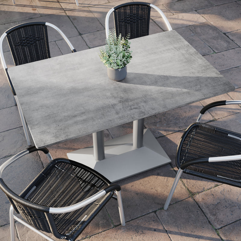 GY 48x30 Tabletop-Silver Base
