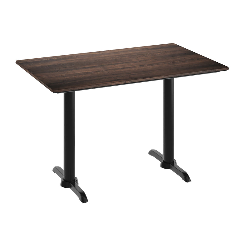 Brown 48x30 Tabletop-T Bases