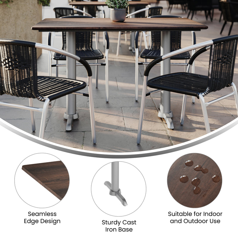 Brown 48x30 Tabletop-T Base