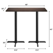 BN 48x30 Tabletop-X Bar Base