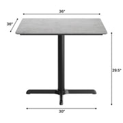 Gray 36" SQ Tabletop-X Base