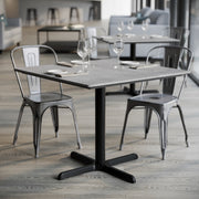 Gray 36" SQ Tabletop-X Base