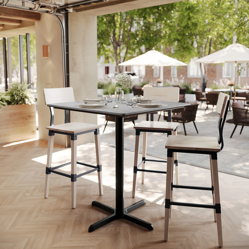 GY 36" SQ Tabletop-X Bar Base