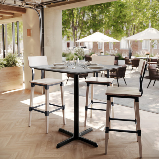 GY 36" SQ Tabletop-X Bar Base