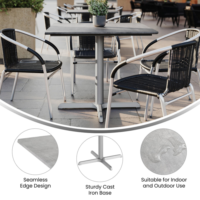 Gray 36" Tabletop-X Base