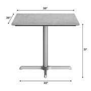 Gray 36" Tabletop-X Base