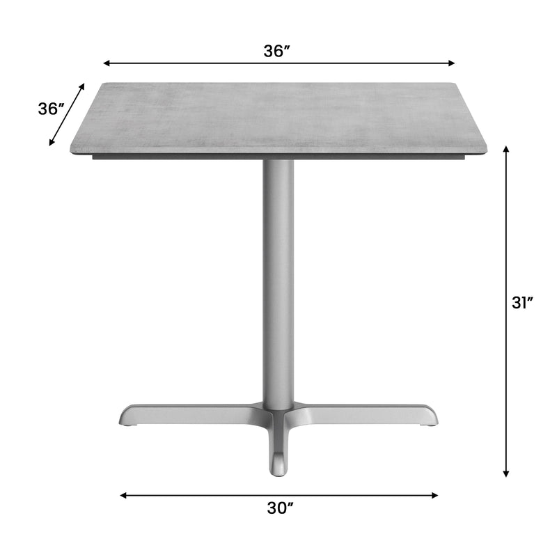 Gray 36" Tabletop-X Base
