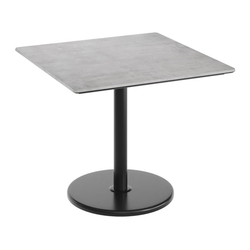 Gray 36" SQ Tabletop-RD Base
