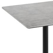 Gray 36" SQ Tabletop-RD Base