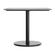 Gray 36" SQ Tabletop-RD Base
