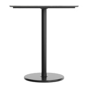 Gray 36"SQ Table-RD Bar Base