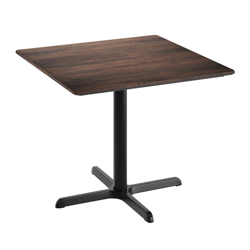 Brown 36" SQ Tabletop-X Base