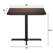 Brown 36" SQ Tabletop-X Base
