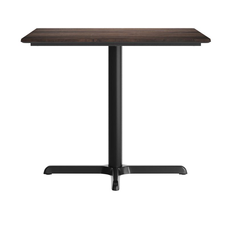 Brown 36" SQ Tabletop-X Base