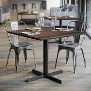 Brown 36" SQ Tabletop-X Base
