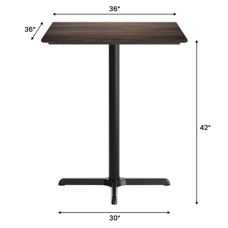 BN 36" SQ Tabletop-X Bar Base