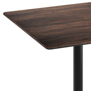 Brown 36" SQ Tabletop-RD Base