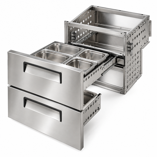 Atosa MSF8310227A20 Drawer Cartridge for Sandwich Prep and Worktop Refrigerators (Left/Right Doors)