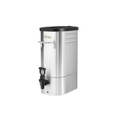 Atosa TD-5L-ND 5 gallon stainless steel iced tea dispenser, left side view