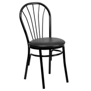 Black Fan Chair-Black Seat