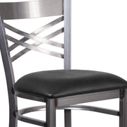 Clear X Stool-Black Seat