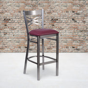 Clear X Stool-Burg Seat