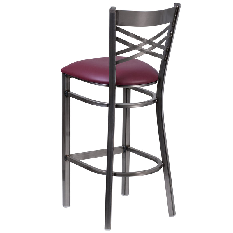 Clear X Stool-Burg Seat