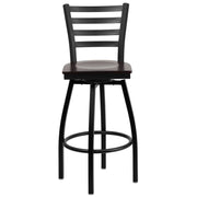 Black Ladder Stool-Wal Seat