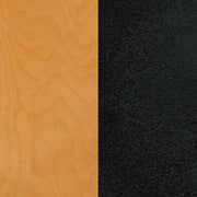 Black X Swivel Stool-Nat Seat