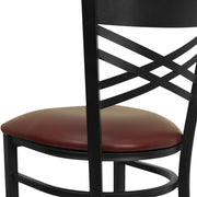 Black X Stool-Burg Seat