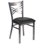 Clear X Chair-Black Seat