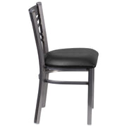 Clear X Chair-Black Seat
