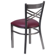 Clear X Chair-Burg Seat