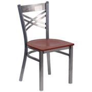 Clear X Chair-Cherry Seat