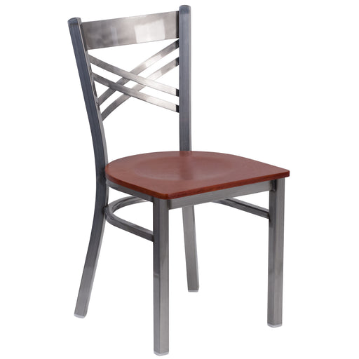 Clear X Chair-Cherry Seat